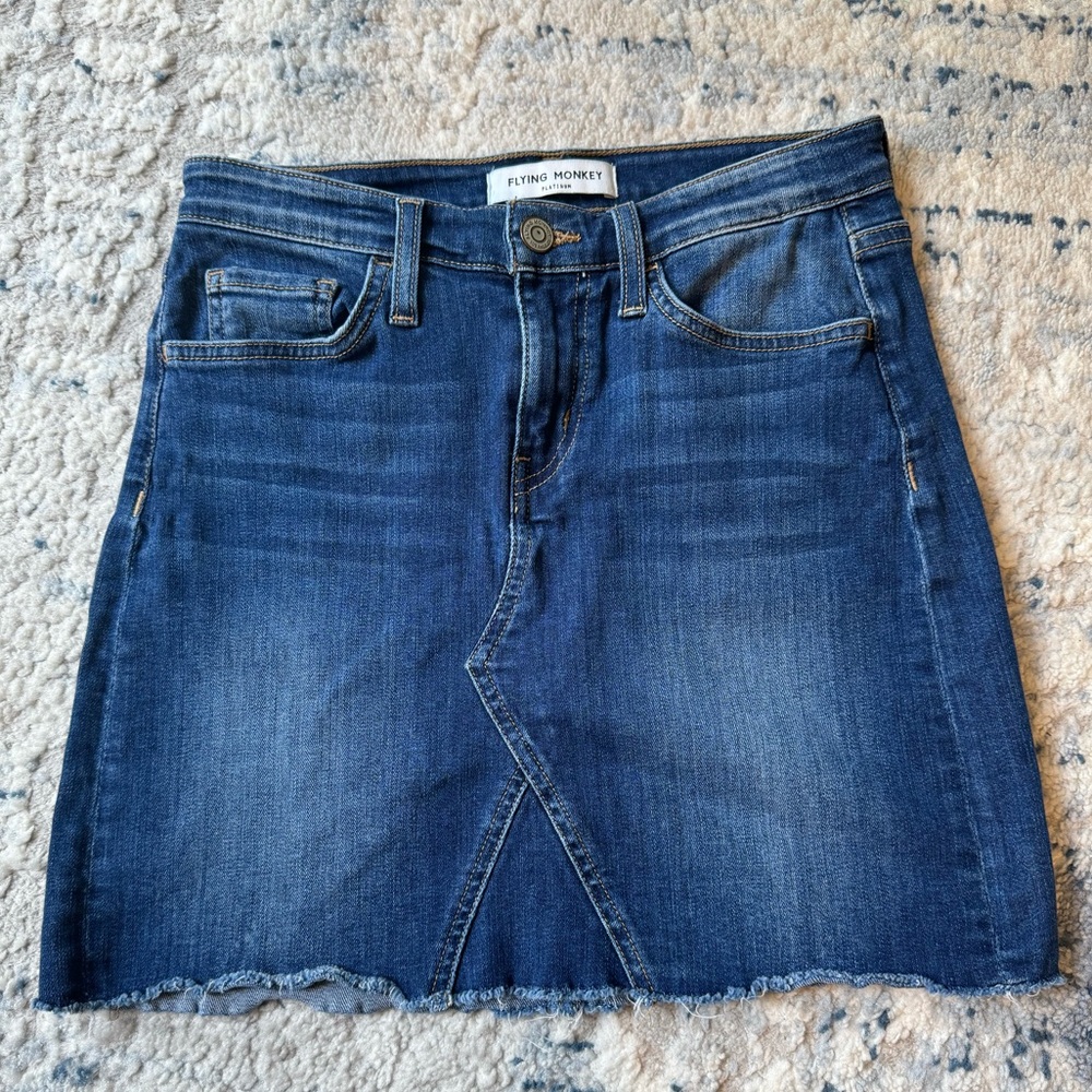 Flying Monkey Women’s Size 24 Dark Jean Mini Skirt
